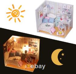 DIY Miniature Dollhouse Kit, DIY House Kit with Dust Proof, Best Gift for Adults DIY Miniature Dollhouse Kit, DIY House Kit with Dust Proof, Best Gift for Adults