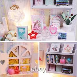 DIY Miniature Dollhouse Kit, DIY House Kit with Dust Proof, Best Gift for Adults