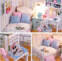 DIY Miniature Dollhouse Kit, DIY House Kit with Dust Proof, Best Gift for Adults