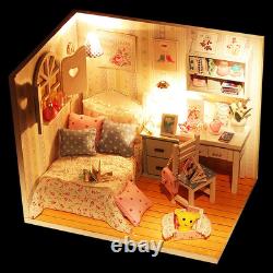 DIY Miniature Dollhouse Kit, DIY House Kit with Dust Proof, Best Gift for Adults