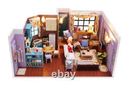 DIY Miniature Dollhouse Kit Monica's New York Apartment Friends Set