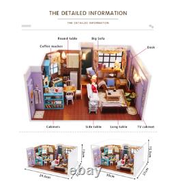 DIY Miniature Dollhouse Kit Monica's New York Apartment Friends Set