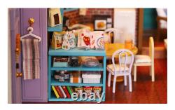 DIY Miniature Dollhouse Kit Monica's New York Apartment Friends Set