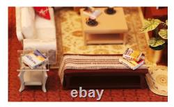 DIY Miniature Dollhouse Kit Monica's New York Apartment Friends Set