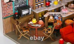 DIY Miniature Dollhouse Kit New York Central Perk Friends Set Free Shipping