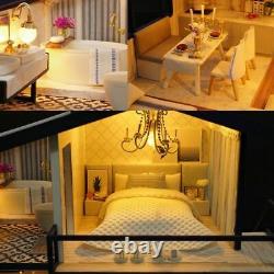 DIY Miniature Dollhouse Kit Time Apartment DIY Dollhouse Kit With Wooden Furniture