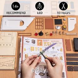 DIY Miniature Dollhouse Kit-Tiny House DIY Kit for Adults and Kids-120 Miniatur