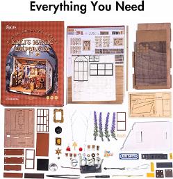DIY Miniature Dollhouse Kit-Tiny House DIY Kit for Adults and Kids-120 Miniatur