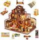 DIY Miniature Dollhouse Kit with Furniture and LED Lights Japanese Wooden