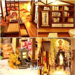 DIY Miniature Dollhouse Kit with Furniture and LED Lights Japanese Wooden