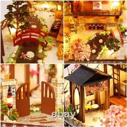 DIY Miniature Dollhouse Kit with Furniture and LED Lights Japanese Wooden