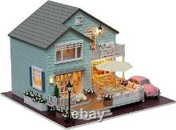 DIY Miniature Dollhouse Kit with Music Box 3D Puzzle Challenge for Adult Kids