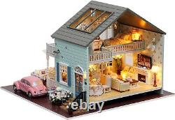 DIY Miniature Dollhouse Kit with Music Box 3D Puzzle Challenge for Adult Kids