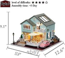 DIY Miniature Dollhouse Kit with Music Box 3D Puzzle Challenge for Adult Kids