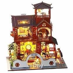 DIY Miniature Dollhouse kit with Furniture and LED Lights, Ancient Chinese