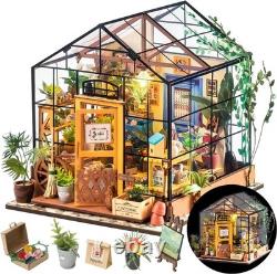 DIY Miniature Greenhouse Kit, Tiny/Mini House Making Kit with Furniture for A