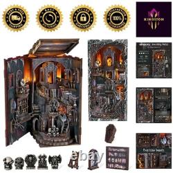 DIY Miniature Haunted House Nook with LED Light Perfect Gift for Crafters
