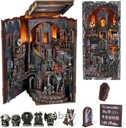 DIY Miniature Haunted House Nook with LED Light Perfect Gift for Crafters