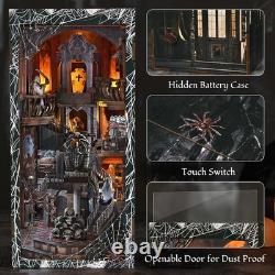 DIY Miniature Haunted House Nook with LED Light Perfect Gift for Crafters