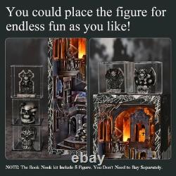 DIY Miniature Haunted House Nook with LED Light Perfect Gift for Crafters