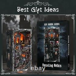 DIY Miniature Haunted House Nook with LED Light Perfect Gift for Crafters