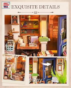 DIY Miniature House Kit 120 Scale Bookstore, Build Mini House Building Kit with