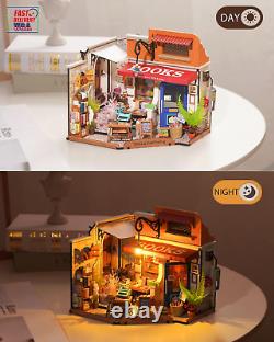 DIY Miniature House Kit 120 Scale Bookstore, Build Mini House Building Kit with