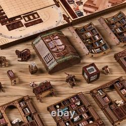 DIY Miniature House Kit, Book Nook Kit, 3D Wooden Puzzles Bookshelf Craft Kit