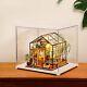 DIY Miniature House Kit Cathy's Flower House with Dustproof Display