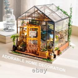 DIY Miniature House Kit Cathy's Flower House with Dustproof Display