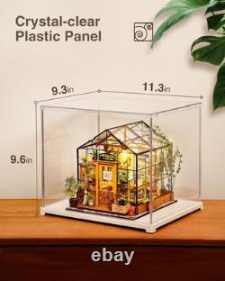 DIY Miniature House Kit Cathy's Flower House with Dustproof Display