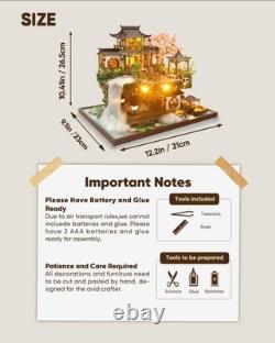 DIY Miniature House Kit, DIY Dollhouse Kit for Adults to Build, Mini House Ki