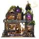 DIY Miniature House Kit, Dollhouse Magic City Gothic Witch House for Adults to