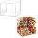 DIY Miniature House Kit Emily's Sam's Bookstore Display Box Dust