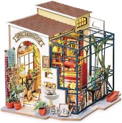 DIY Miniature House Kit Flower Shop and DIY Book Nook Floral