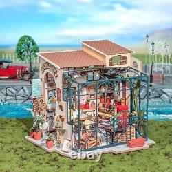 DIY Miniature House Kit Flower Shop and DIY Book Nook Floral
