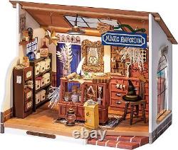 DIY Miniature House Kit Kiki's Magic Shop with Dustproof Display