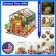 DIY Miniature House Kit Mini Green House Tiny Dollhouse Wooden Furniture Kit