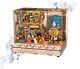 DIY Miniature House Kit Wooden Dollhouse Kit with White Noise Tiny Diorama