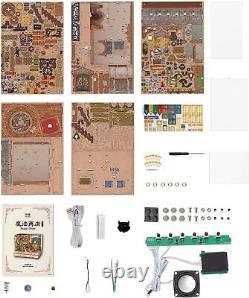 DIY Miniature House Kit Wooden Dollhouse Kit with White Noise Tiny Diorama