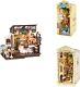 DIY Miniature House Kits Bundle Book Nook Kits NO. 17 Cafe Bundle Romantic