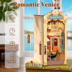 DIY Miniature House Kits Bundle Book Nook Romantic Venice Bundle Garage
