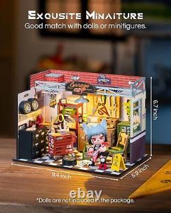 DIY Miniature House Kits for Adults Bundle Book Nook Kits Garage Workshop
