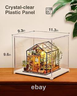 DIY Miniature House Kits with Display Case Box Cathy's Flower House Craft Kits