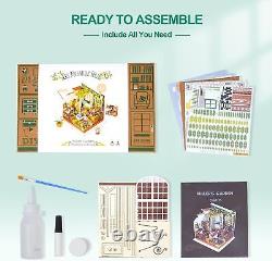 DIY Miniature House Kits with Display Case Box Miller's Garden Craft Kits