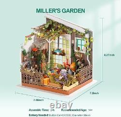 DIY Miniature House Kits with Display Case Box Miller's Garden Craft Kits