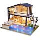DIY Miniature Kit Wooden Villa with Swimming Pool Model Kits Christmas Decora
