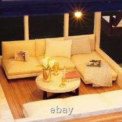 DIY Miniature Kit Wooden Villa with Swimming Pool Model Kits Christmas Decora