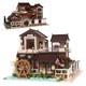 DIY Miniature Wooden Dollhouse Chinese House Model Handcrafted Building Toy Gift
