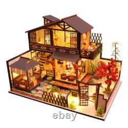 DIY Miniature Wooden Dollhouse Japanese Style House Model Kits Handmade Toy Gift